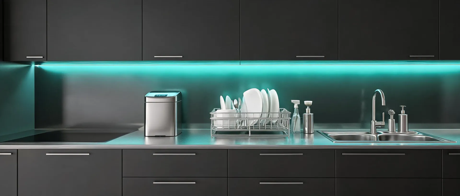 Simplehuman products in a clean kitchen